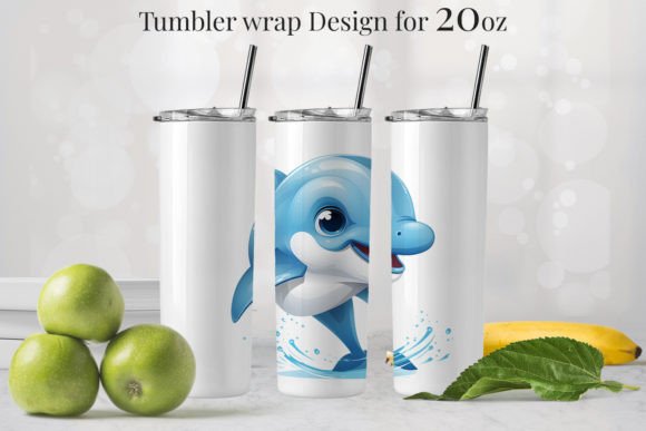 10 Dolphin Tumbler Design: Graphics & Illustrations