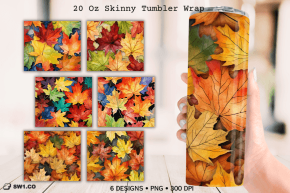 Autumn Mable Tumbler Sublimation Wrap: Graphics for Crafts & Branding