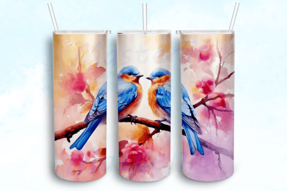 Birds 20 Oz Skinny Tumbler Sublimation: Graphics for Crafts