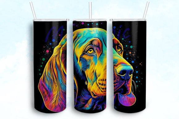 Bloodhound Dog Tumbler Sublimation for Crafts & Graphics