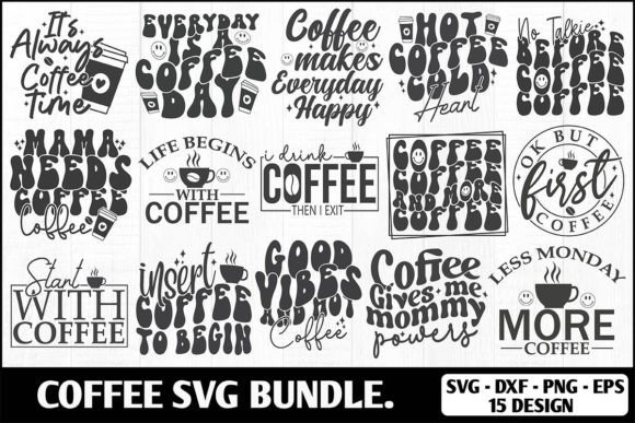 Coffee SVG Bundle: Graphics for T-Shirt Designs & Content Publishing