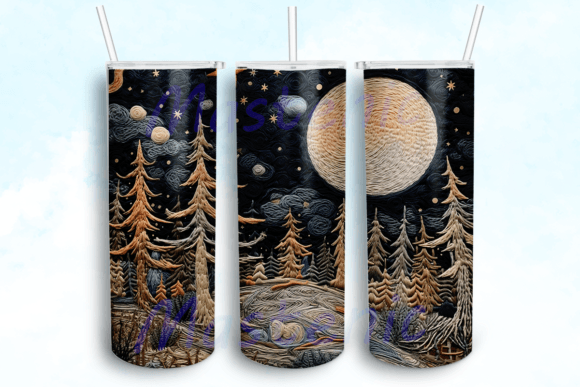 Enchanted Forest Tumbler Sublimation Graphics for Crafts
