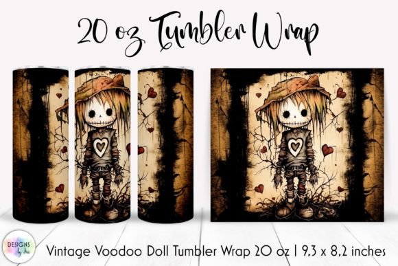 Halloween Creepy Tumbler Wrap Design: Graphics & Tumbler Wraps