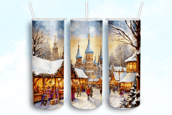 Holiday Market Stroll Tumbler PNG: Graphics & Crafts Review