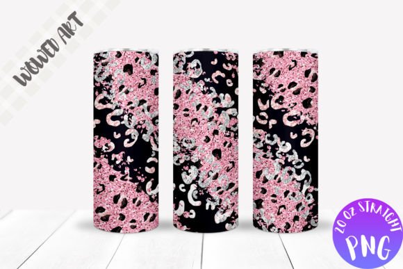 Leopard Glitter Tumbler Wrap: Graphics for Crafts Sellers