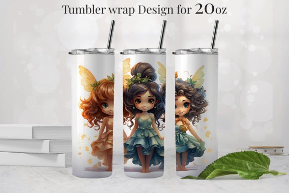 Mermaid Tumbler Design for 20oz: Graphics & Illustrations