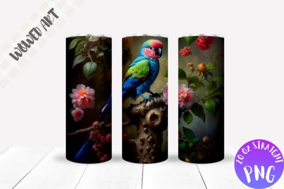 Parrot Tumbler Wrap: Graphics for Crafts Done Right