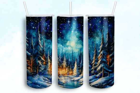 Starlit Christmas Forest Graphics for Crafts Review