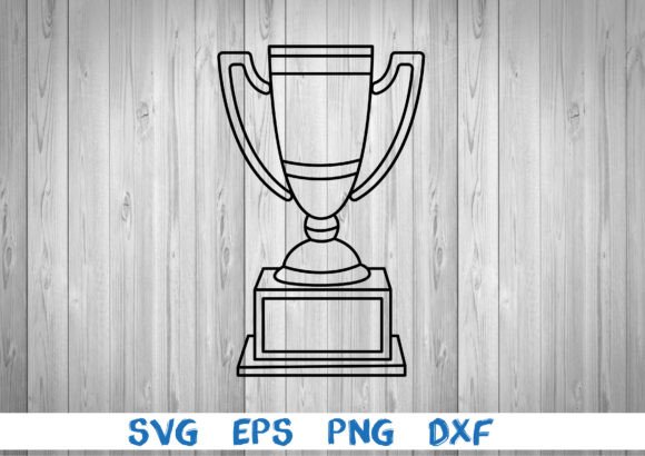 Trophy Cup Outline: Clean Graphics & Illustrations for Brand Builders