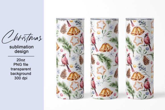 Tumbler Christmas Sublimation Design: Graphics for Crafts