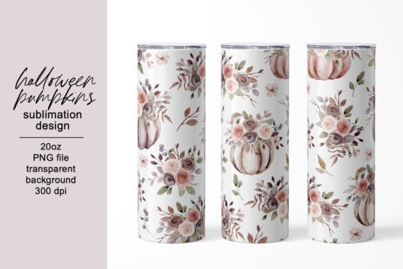 Tumbler Halloween Design, Pumpkins: Graphics for Crafts
